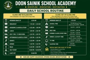 Daily Schedule For Students